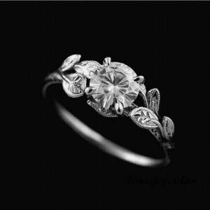 Leaf Engagement Ring